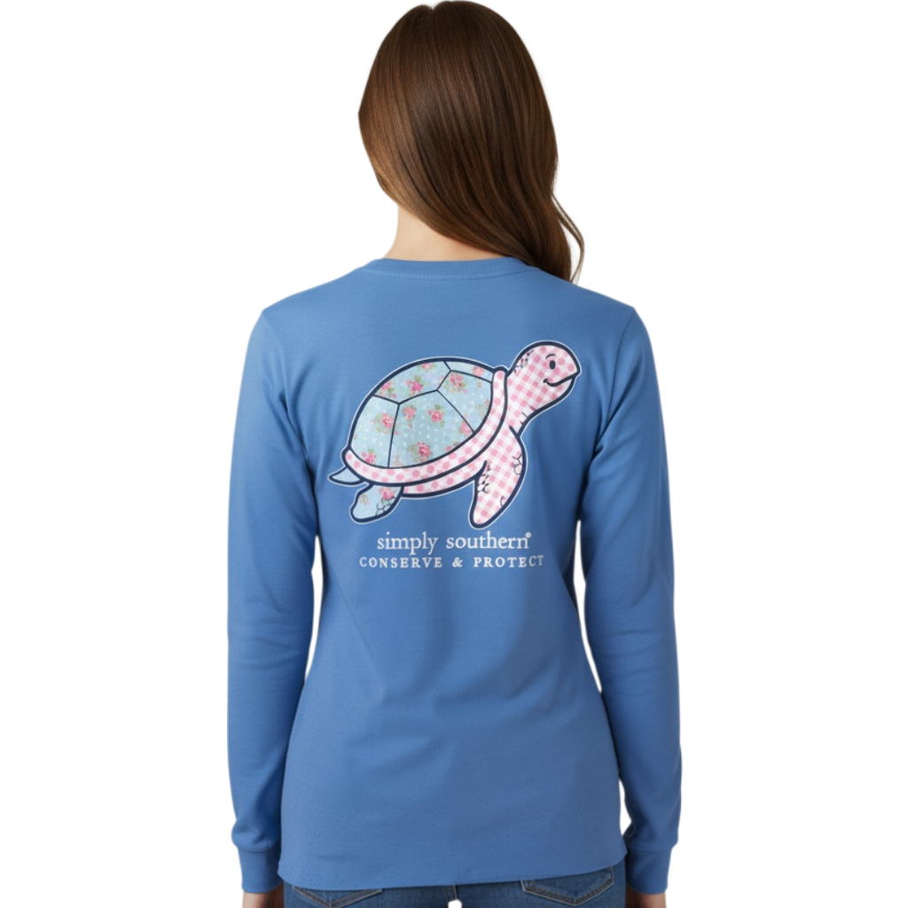 Track Turtle - Plaid Floral - SS - F26 - Adult Long Sleeve