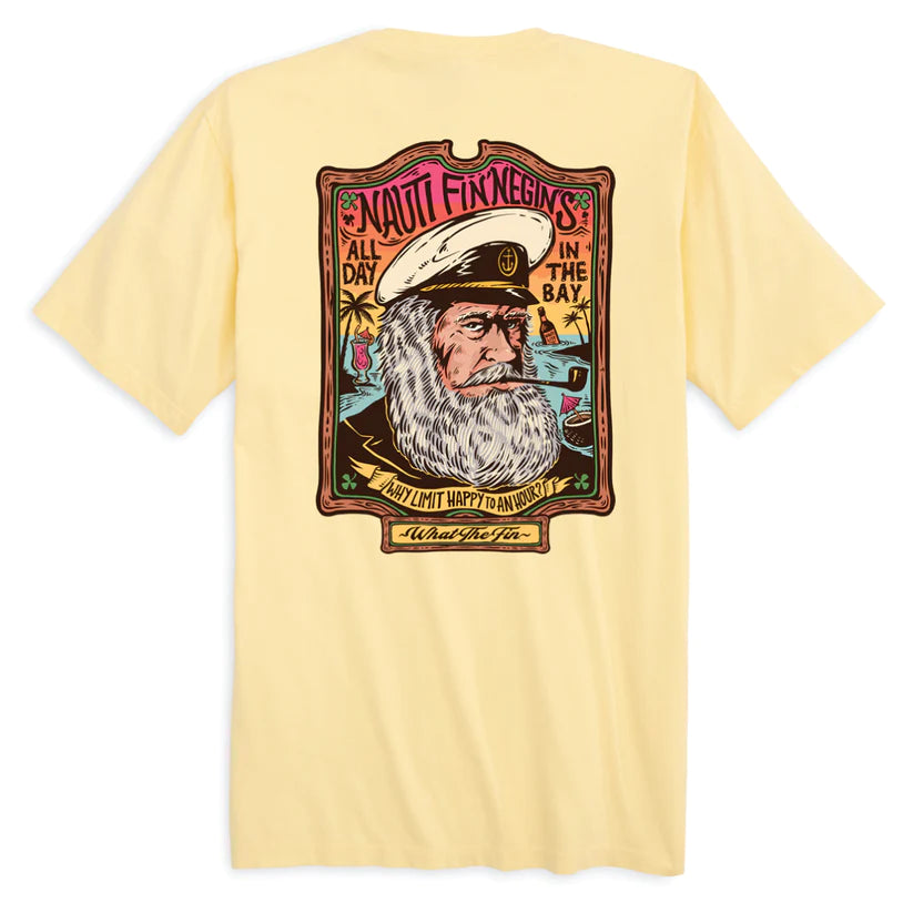 Nauti Finnegans - Adult T-Shirt - What The Fin