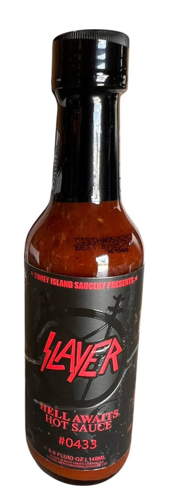 Slayer Hell Awaits Carolina Reaper Hot Sauce 5oz **New Product**