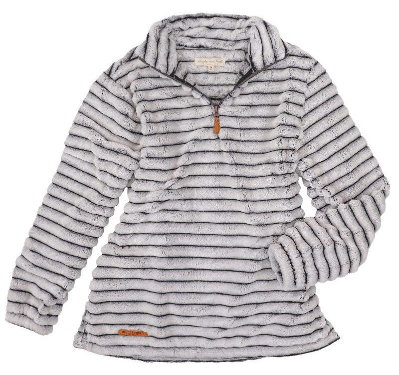 LUXE Simply Soft Sherpa - Pavement - Pullover - F24 - Simply Southern