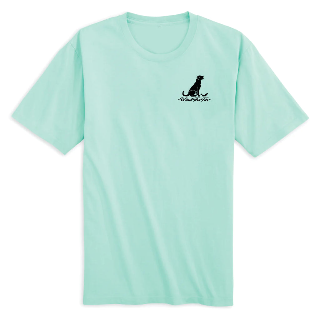 Pawtners In Crime Chasing Tail And Sipping Ale - Dogs - Adult T-Shirt - What The Fin