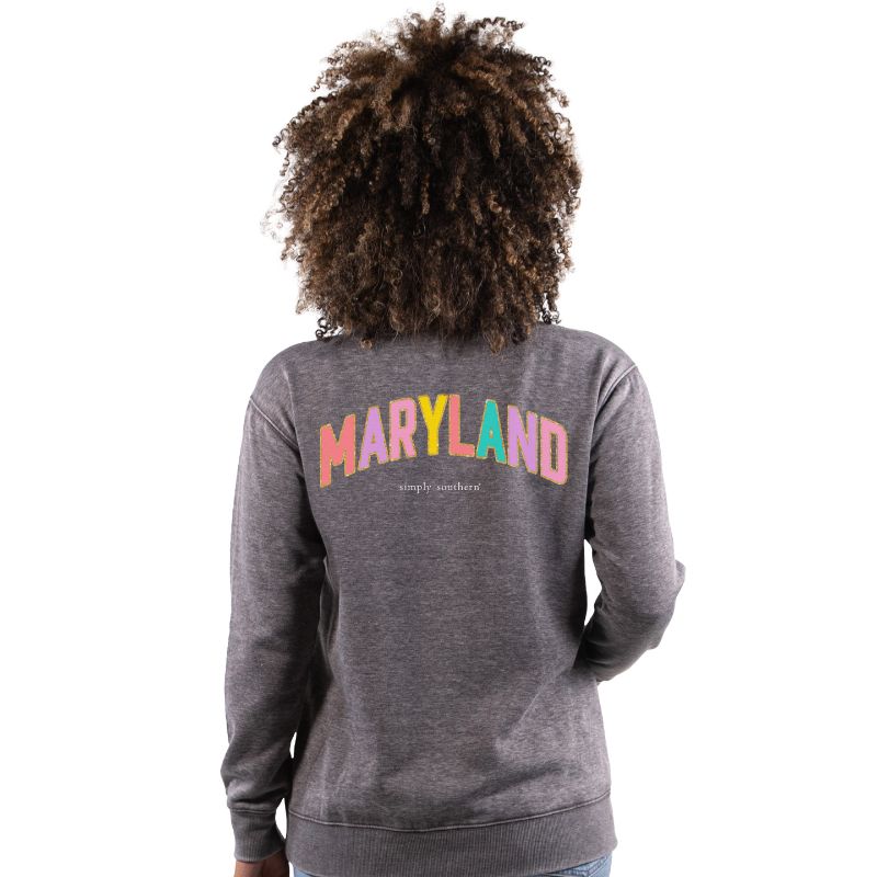 Quarter Zip Pullover - MD - Maryland - SS - F22 - Adult Pullover