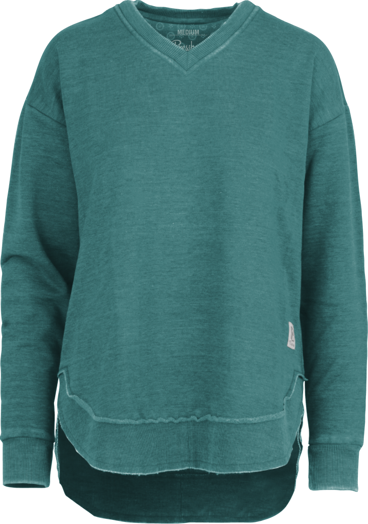 Melange West Hall - Emerald - Long Sleeve Crew - Royce
