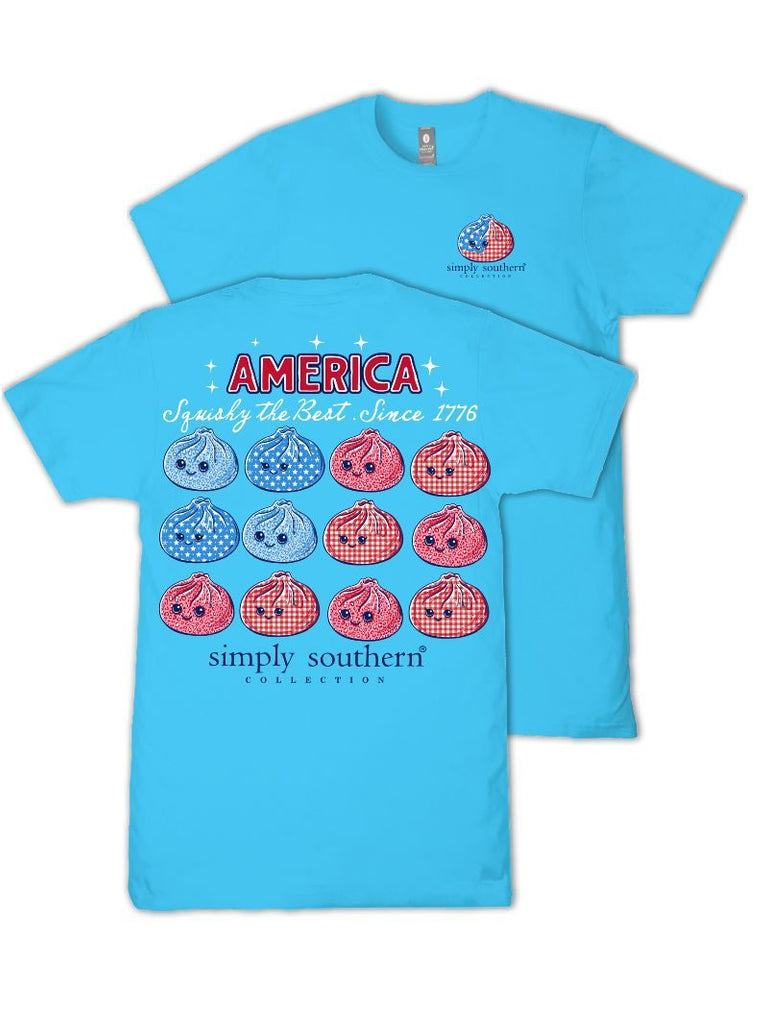 America Squishy The Best - Since 1776 - Dumplings - USA - S26 - SS - Adult T-Shirt