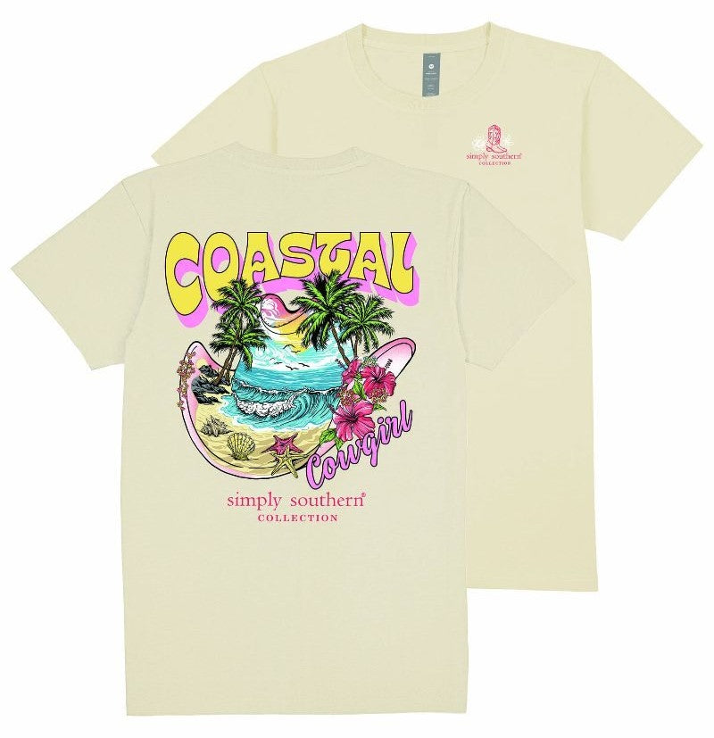 Coastal Cowgirl - Hat - Beach - SS - S25 - Adult T-Shirt