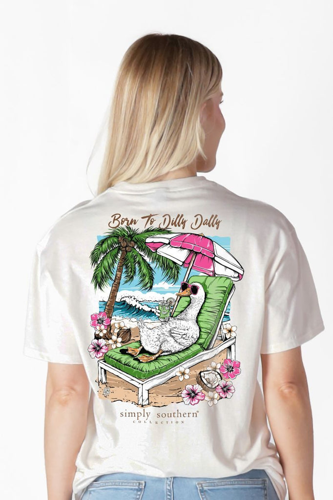 Born To Dilly Dally - Goose - Beach - S26 - SS - Adult T-Shirt