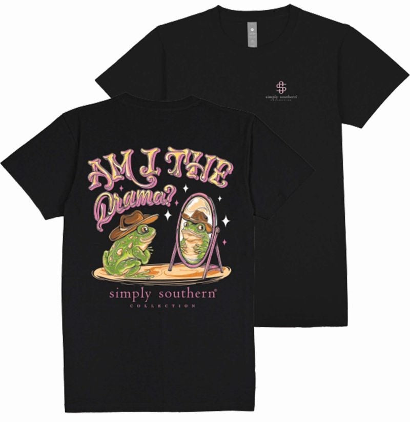 Am I The Drama? - Frog - Mirror - S25 - SS - Adult T-Shirt