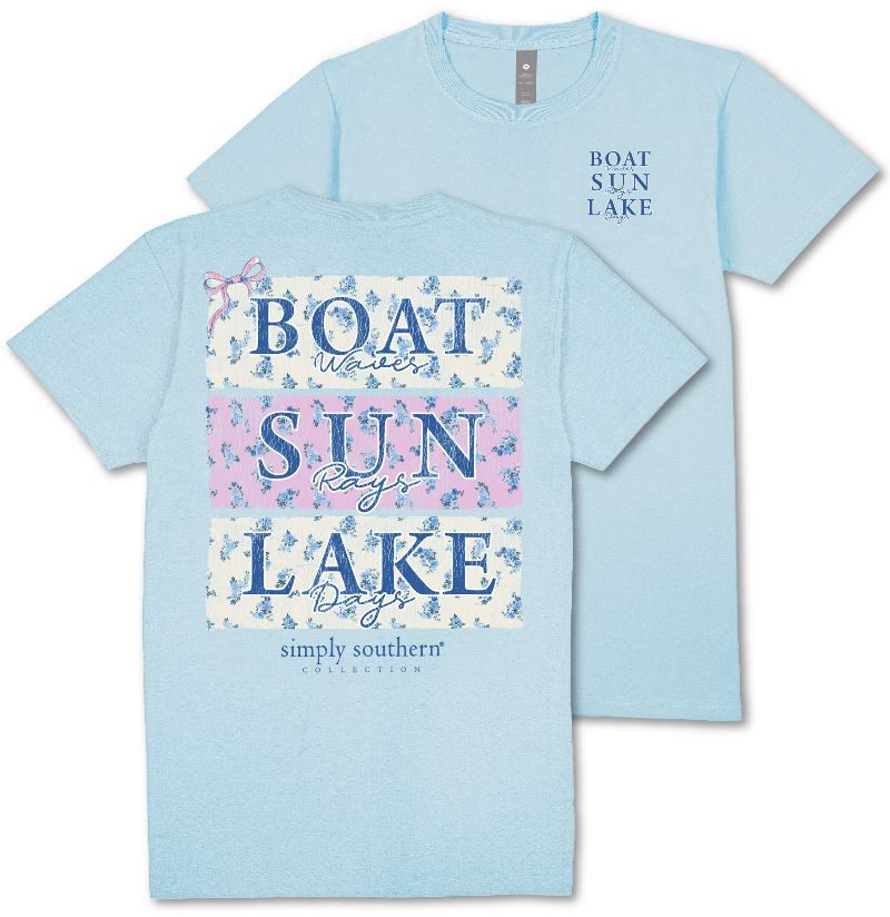 Lake Waves - Sun Rays - Lake Days - SS - S25 - Adult T-Shirt