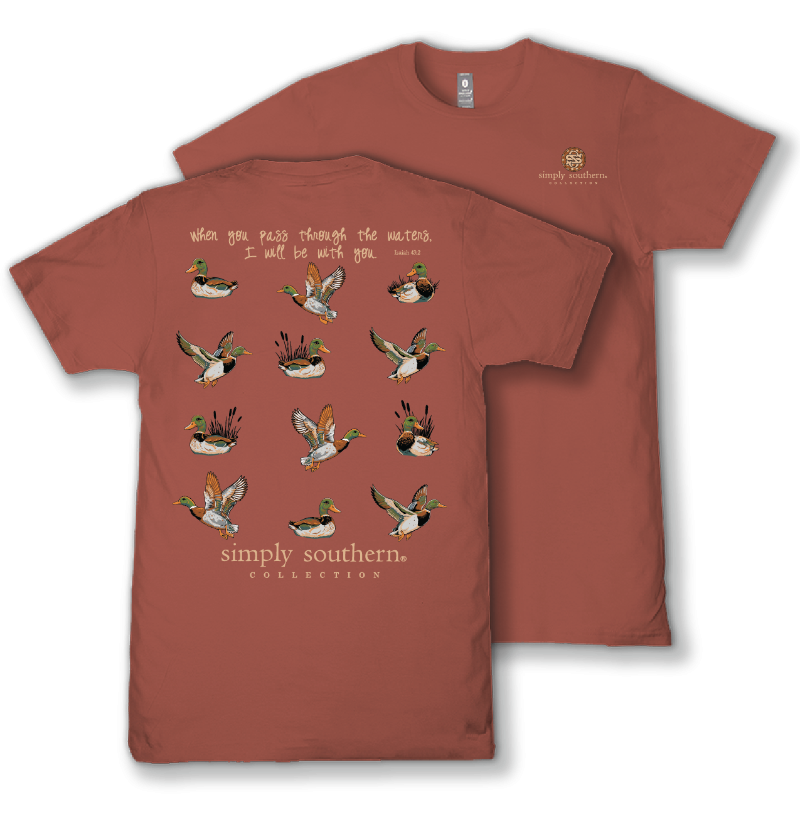 Mallard Duck - When You Pass Through The Waters - I will Be With You - S26 - SS - YOUTH T-Shirt