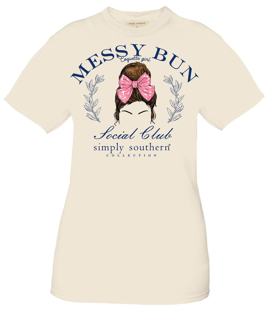 Messy Bun - Coquette Girl - SS - S24 - Adult T-Shirt