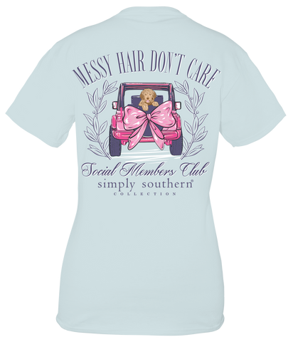 Messy Hair Don't Care - Dog - Social Members Club - SS - S24 - Adult T-Shirt