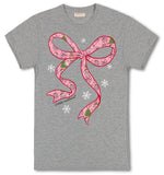Santa Bow - Christmas - F25 - SS - Adult T-Shirt
