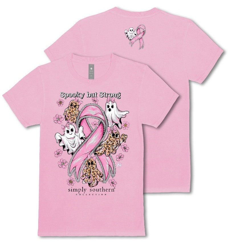 Spooky But Strong - Cancer Awareness - F25 - SS - Adult T-Shirt