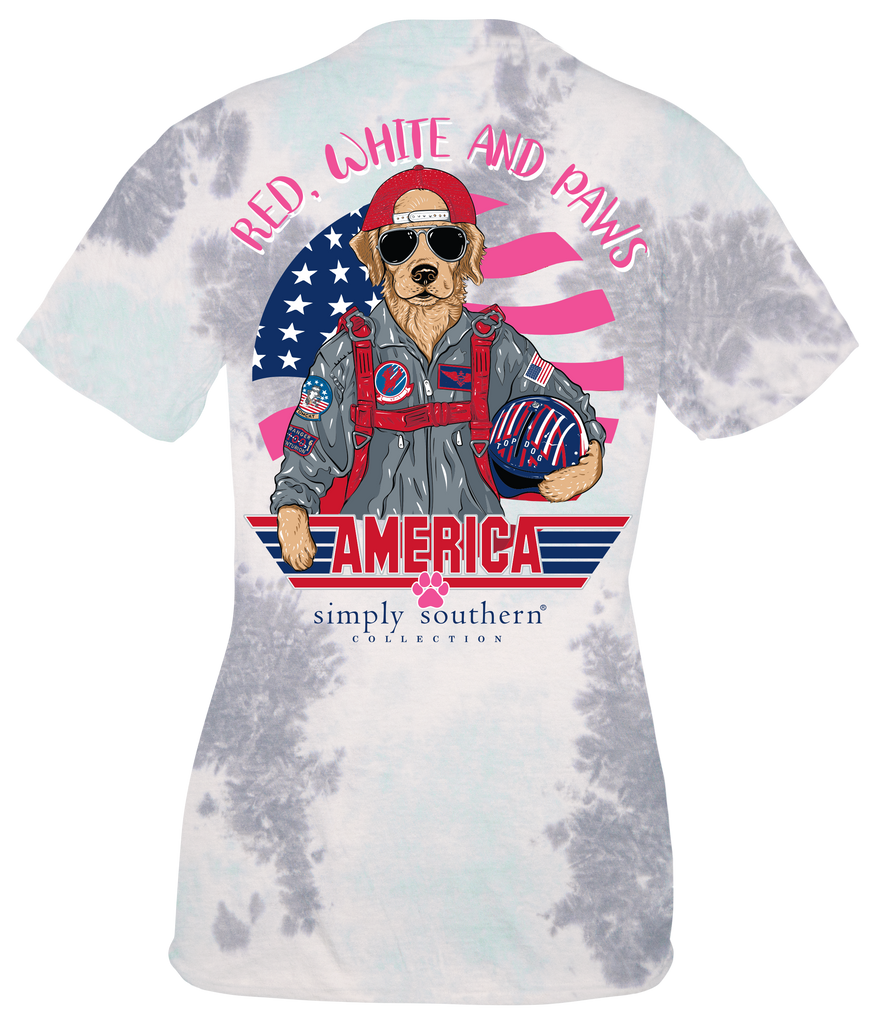 Top Dog - Red, White and Paws - S23 - SS - YOUTH T-Shirt