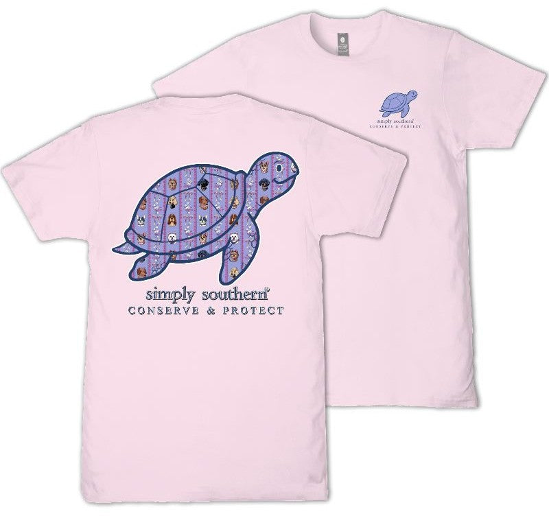 Turtle - Puppy Patchwork - F26 - SS - Adult T-Shirt