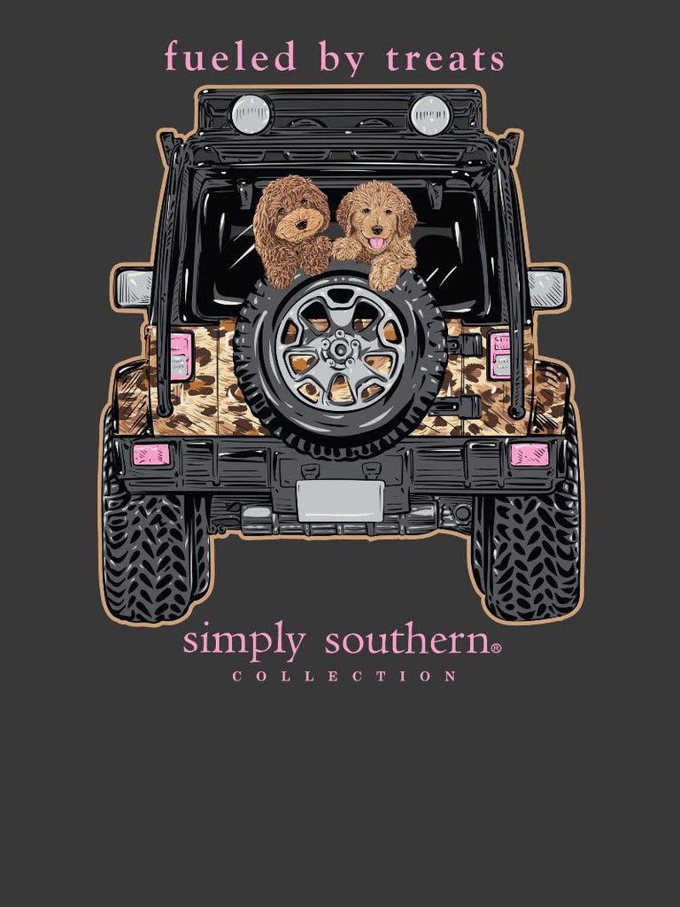 Fueled By Treats - Dogs - Off Road Vehicle - F26 - SS - YOUTH T-Shirt