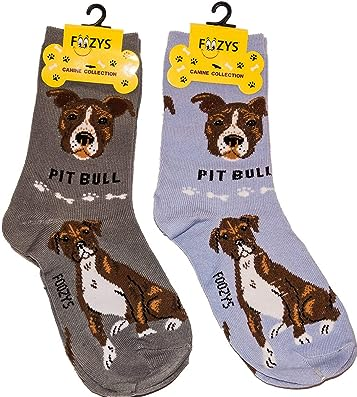 Graphic Adult Socks - Foozy - Pit Bull