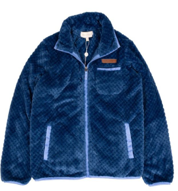 Simply Soft Jacket - Dark Blue - Full Zip Coat - F25 - YOUTH - Simply Southern