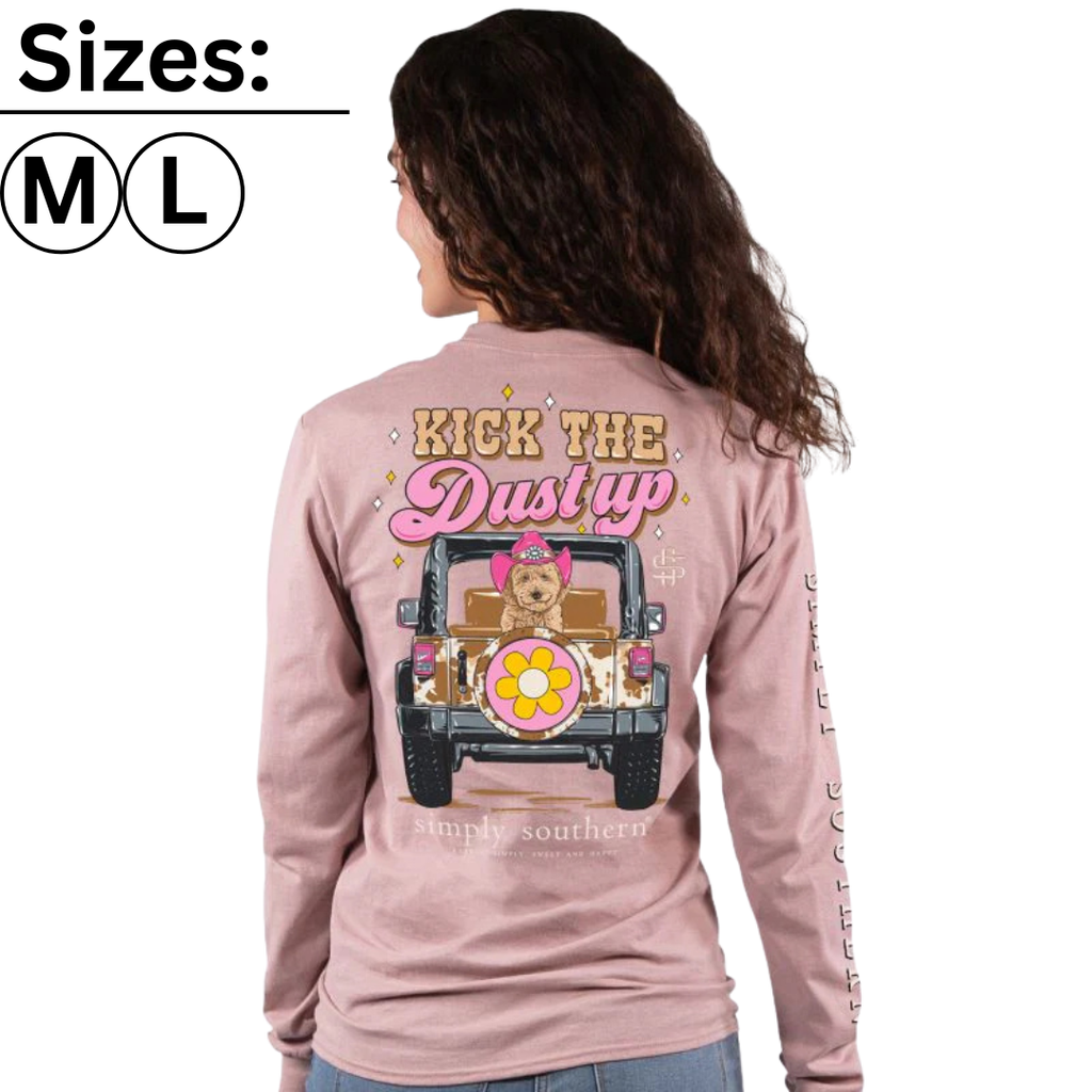 Kick The Dust Up - Jeep - Dog - SS - Adult Long Sleeve