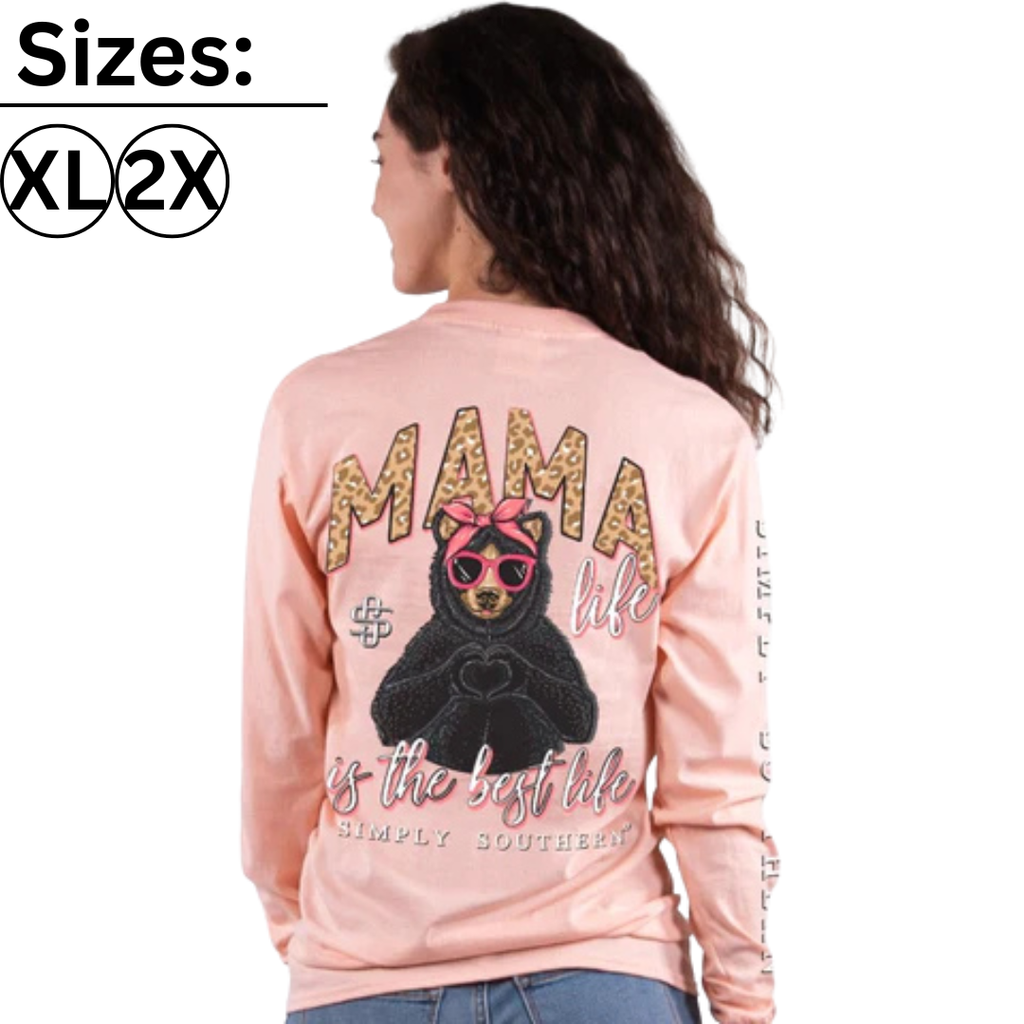 Mama Life is The Best Life - Mama Bear - SS - Adult Long Sleeve
