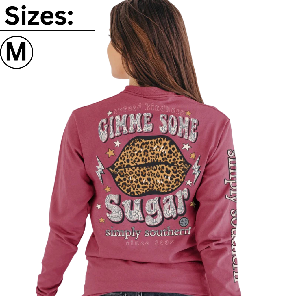 Spread Kindness - Gimme Some Sugar - Leopard Lips - SS - Adult Long Sleeve