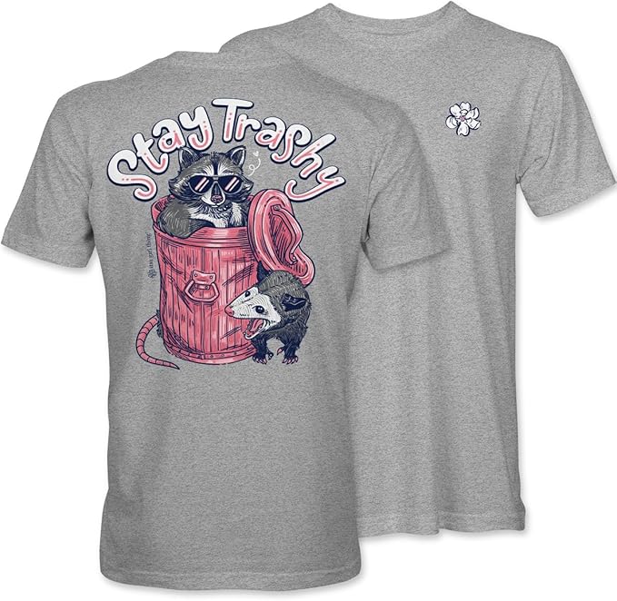 Stay Trashy Raccoon - Adult T-Shirt - Itsa Girl Thing