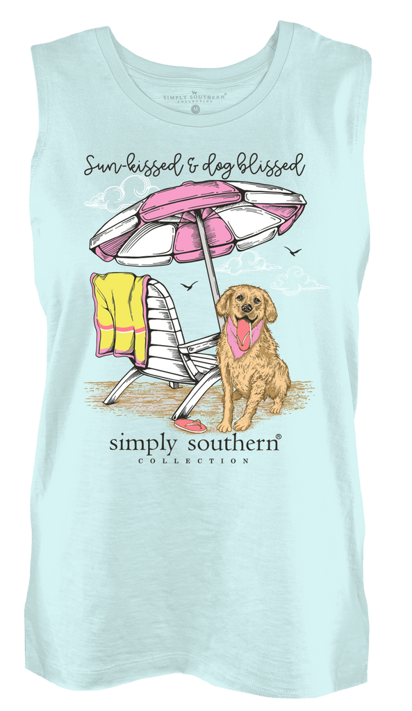 Sunkissed & Dog Blissed - Beach - S24 - SS - Fashion Tank Top