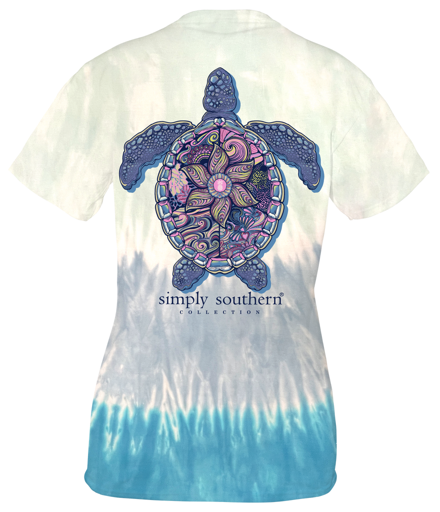 Mandala Turtle Tie Dye - Track Turtle - SS - S24 - YOUTH T-Shirt