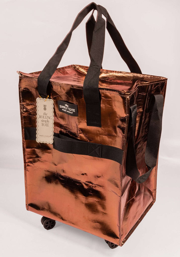 Bag Rolling Tote - Solid Colors - F25 - Simply Southern