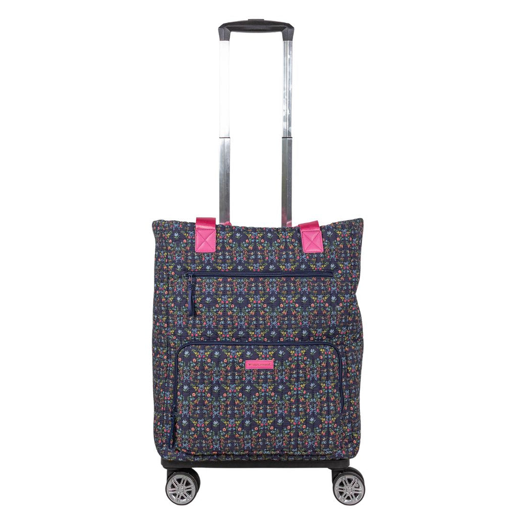 Swirl Quilted Convertible Rolling Tote - F26 - Simply Southern