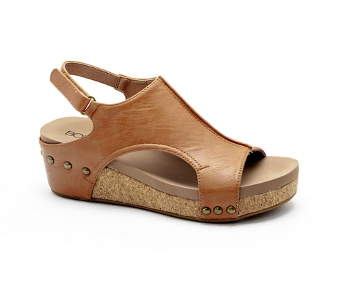 Volta II Sandal - Cognac Smooth - Boutique by Corkys