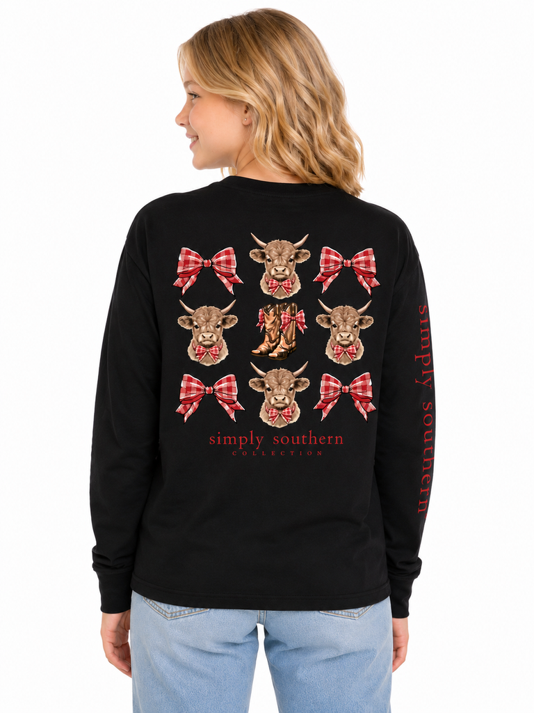 Highlander - Gingham Bows - SS - F26 - YOUTH Long Sleeve