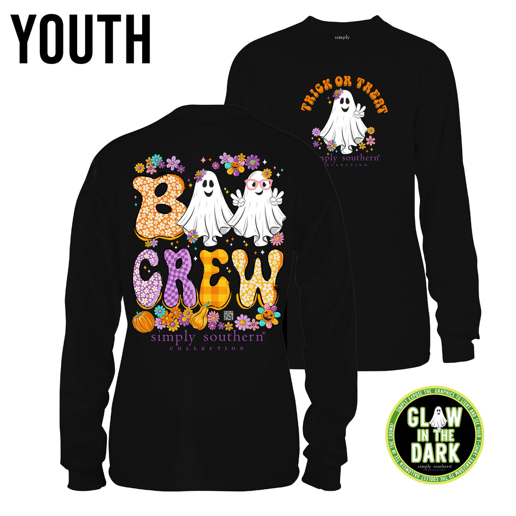 Boo Crew - Trick or Treat - Happy Halloween - SS - YOUTH Long Sleeve