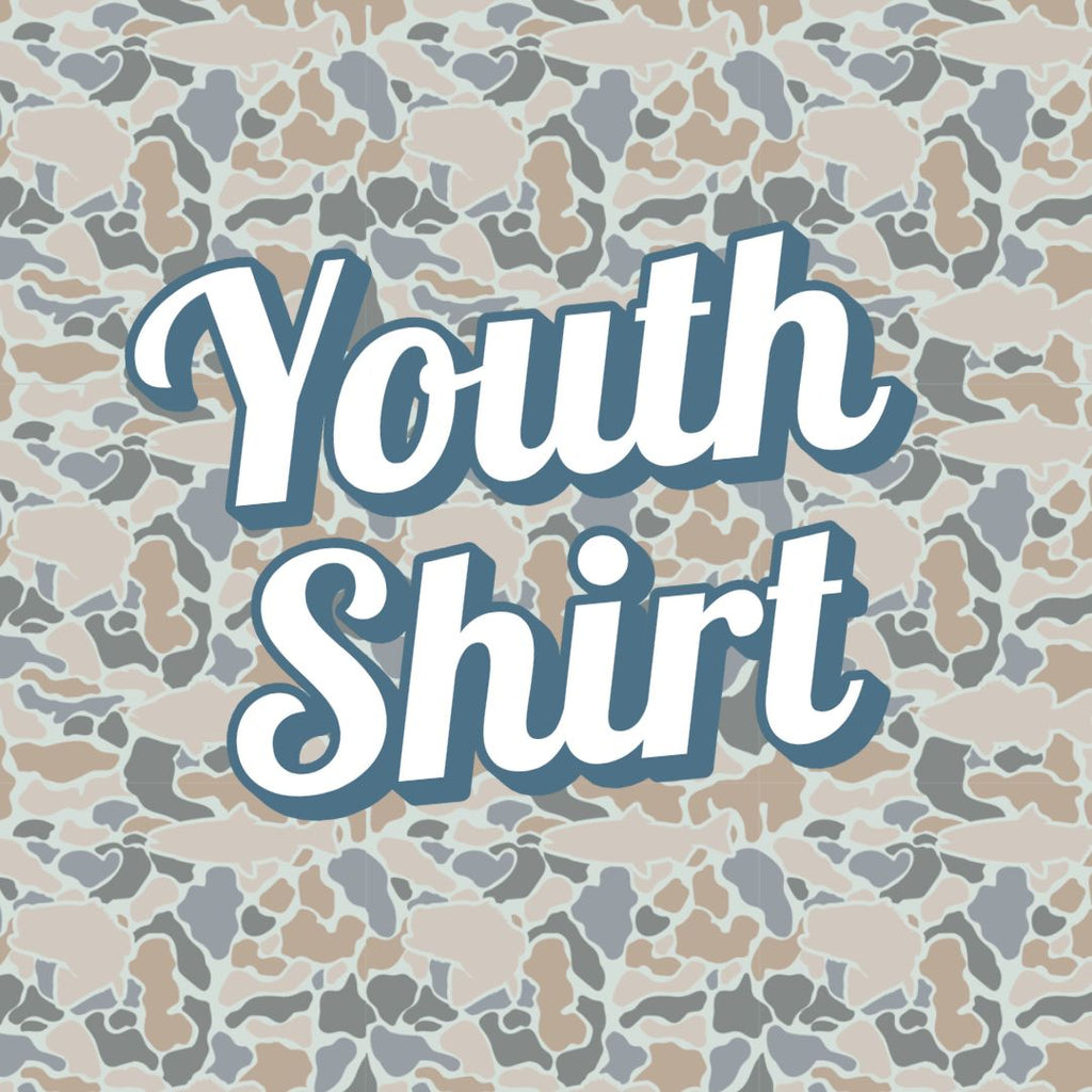 Duck Stamp - Camo - SS - F25 - YOUTH Long Sleeve