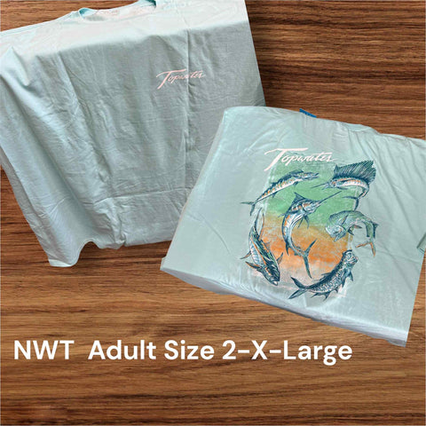 Simply Southern - Short Sleeve Shirt - Country Club - Slightly Used-Adult Size 2XL (M18)