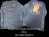 Slightly Used Simply Southern - Long Sleeve - Karma - Size Adult Medium (M59)