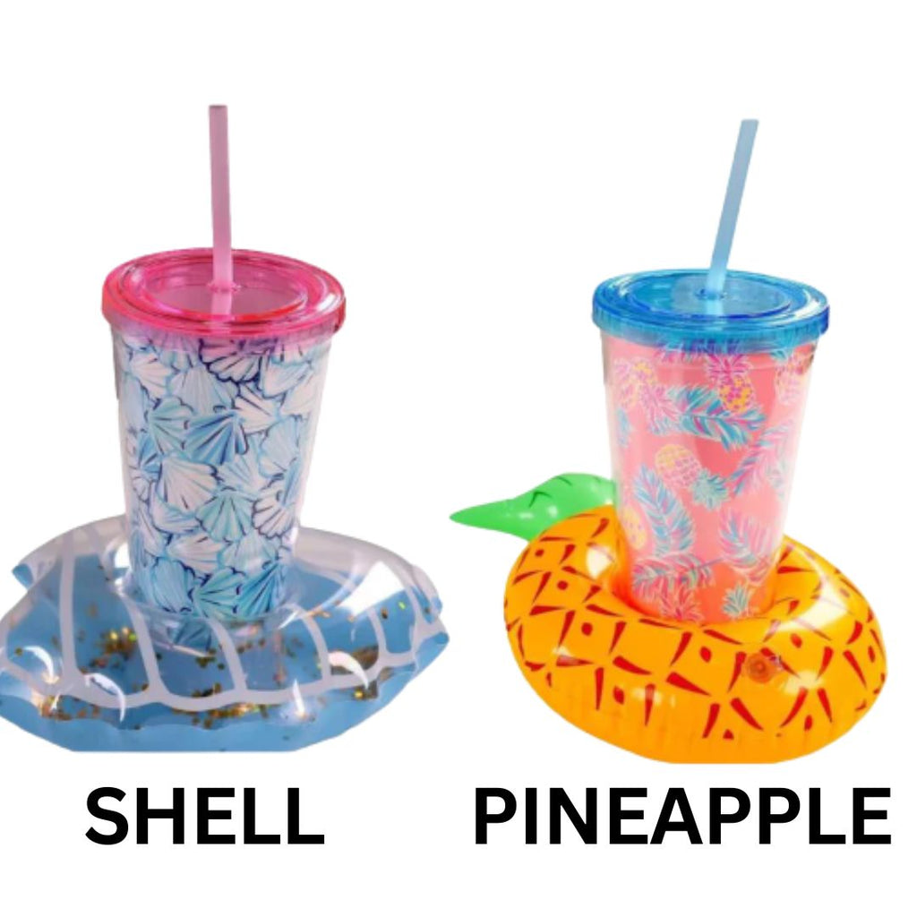 16 oz Tumbler with Pool Float - S24