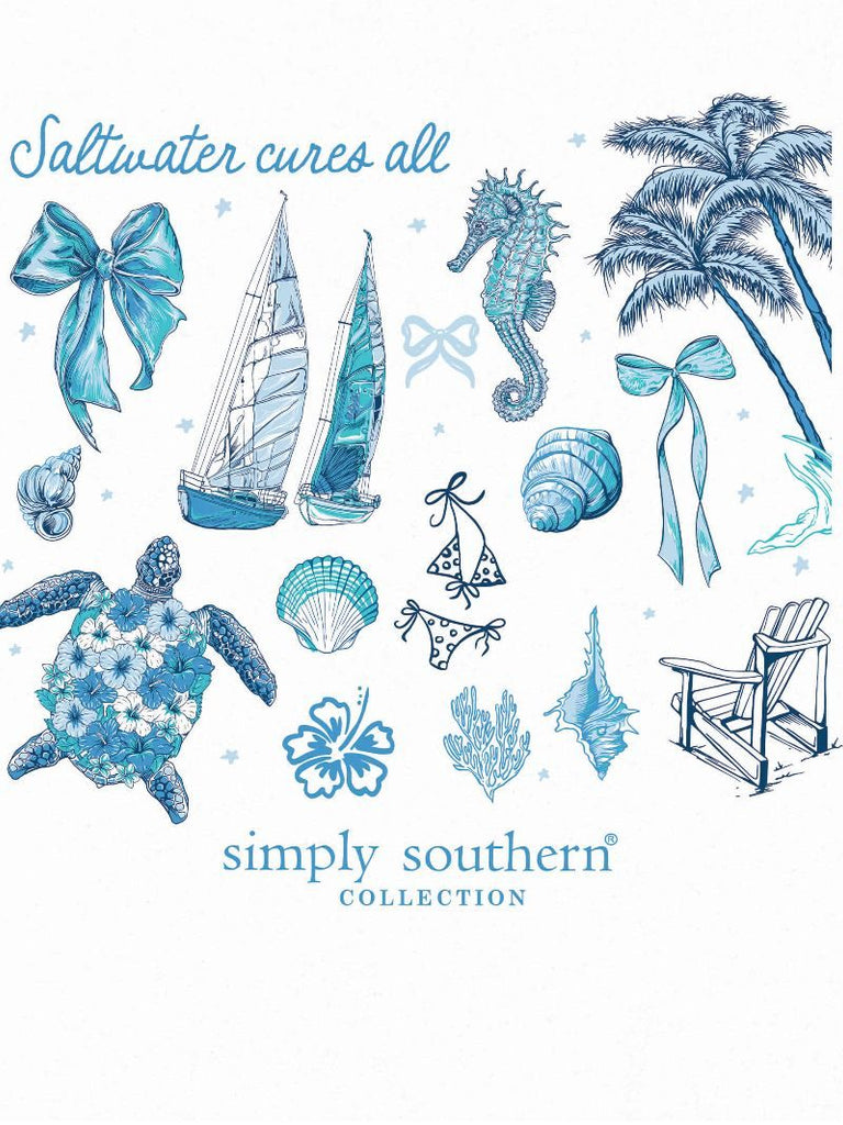 Saltwater Cures All - Crew Neck Sweatshirt - S25 - Adult Crew