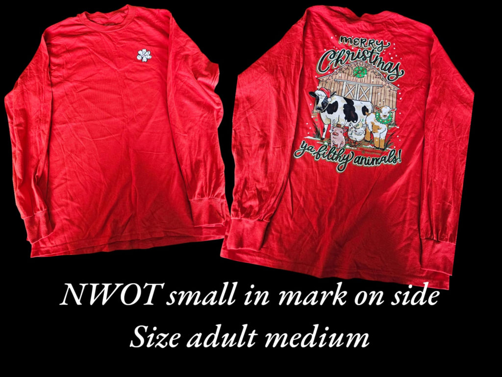 NWOT It's A Girl- Long Sleeve shirt - Filthy Animals - Adult Size Medium (M43)