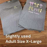 Slightly Used Simply Southern T-Shirt - Multi Camo Bow's - Adult Size X-Large - (M124)