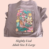 Slightly Used Simply Southern - Short Sleeve - Well With My Soul - Adult Size X-Large (M89)