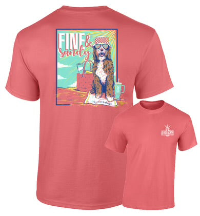 Fine And Sandy - Dog - Adult T-Shirt - Southernology