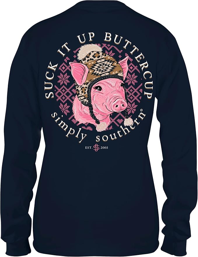 Suck It Up Buttercup - Pig - SS - Adult Long Sleeve