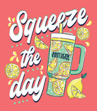 Squeeze The Day - Lemons - Big Tumbler - Adult T-Shirt - Southernology