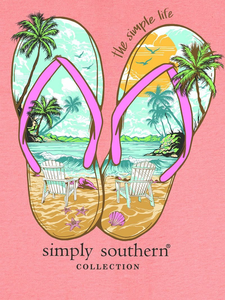 The Simple Life - Beach - Flip Flops - Sandals - S25 - SS - YOUTH T-Shirt