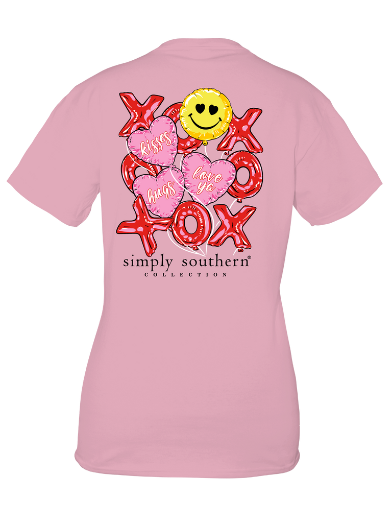 XOXOXO Balloons - Happy Valentines - S24 - SS - Adult T-Shirt