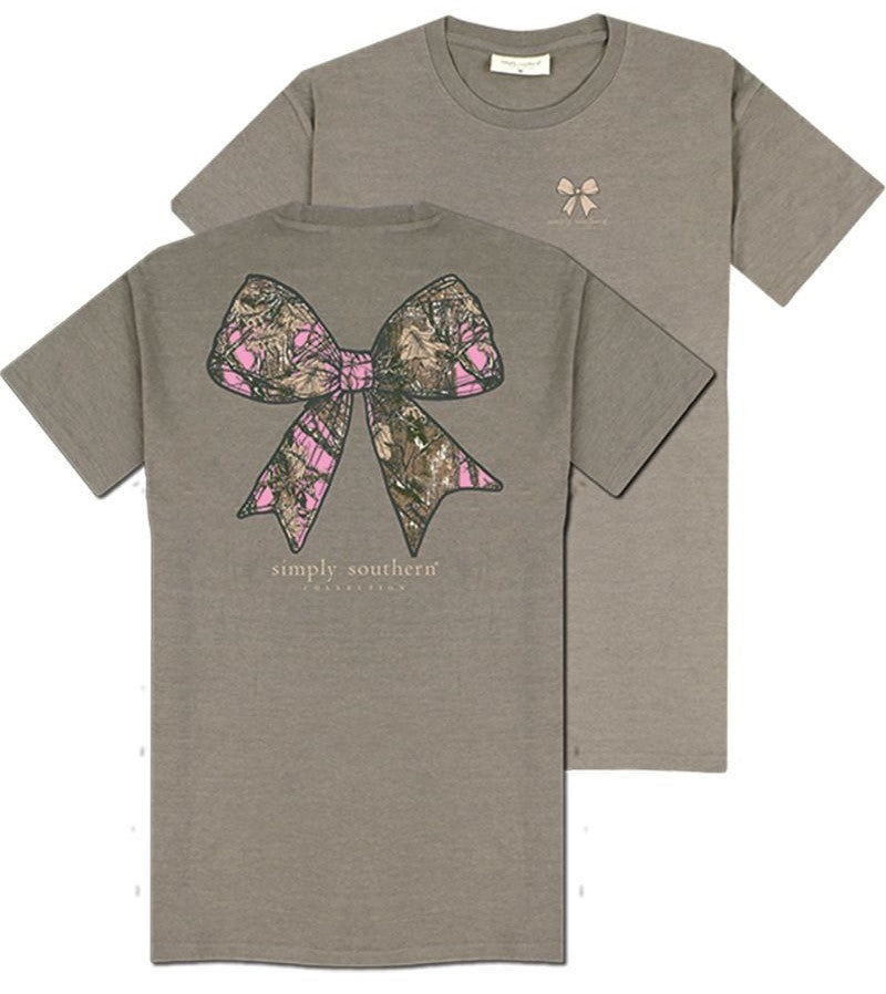 Pink Camo Bow - SS - S25 - Adult T-Shirt