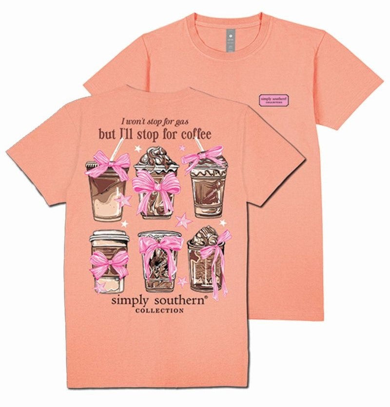 I Won't Stop for Gas But I'll Stop for Coffee - SS - S25 - Adult T-Shirt