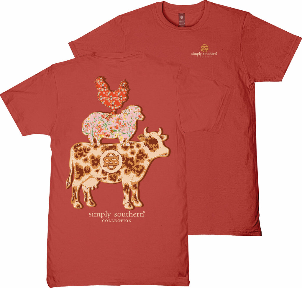 Farm - Cow, Sheep, Chicken - Country Life - F26 - SS - YOUTH T-Shirt
