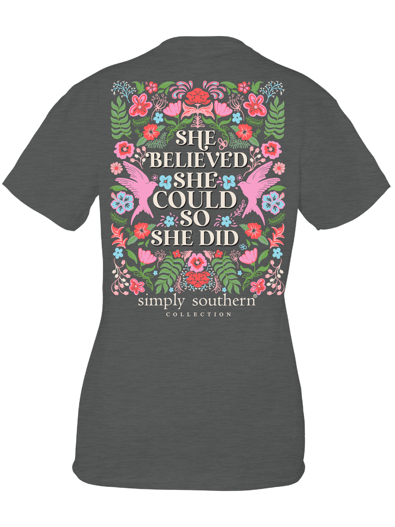 She Believed She Could So She Did - SS - S24 - Adult T-Shirt